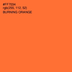 #FF7034 - Burning Orange Color Image